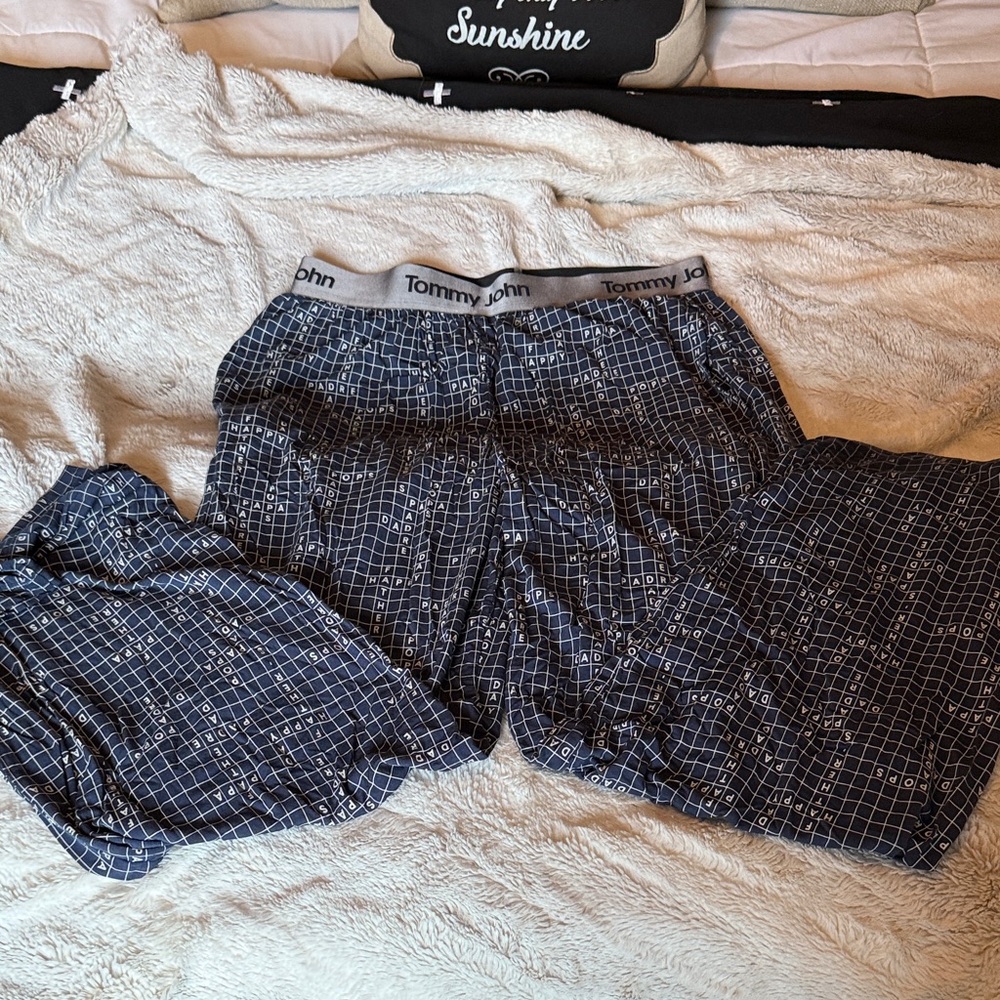 Tommy John Navy Geometric Lounge Pants
